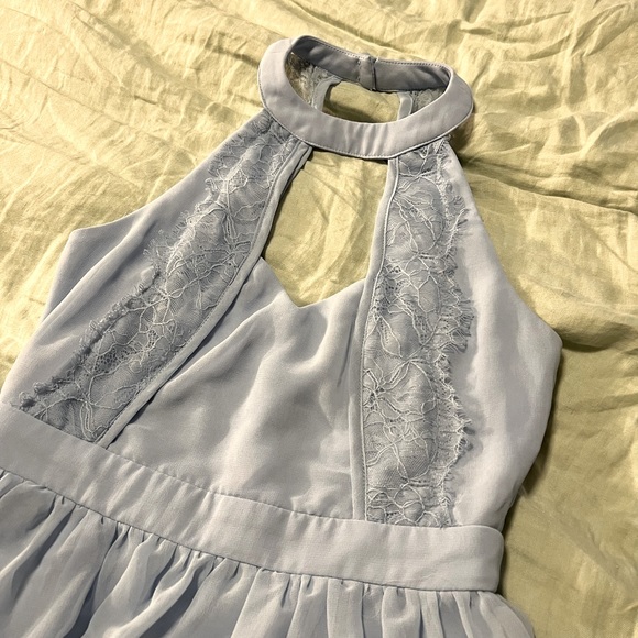 ASOS Design Mini Dress Size US 4 Petite in Baby Blue - Picture 2 of 3